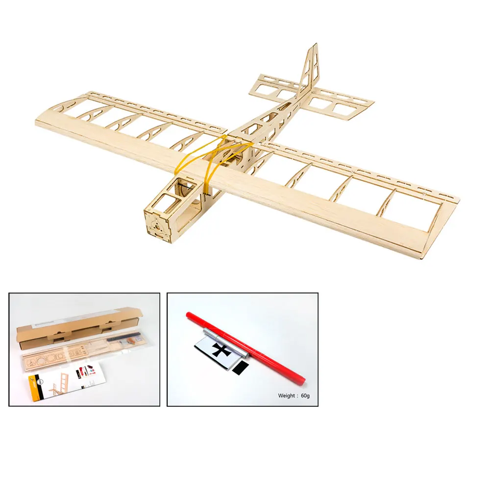 Масштаб RC Balsawood самолет Лазерная резка мини-палка 580 мм набор из пробкового дерева DIY строительные деревянные модели - Цвет: R0301B