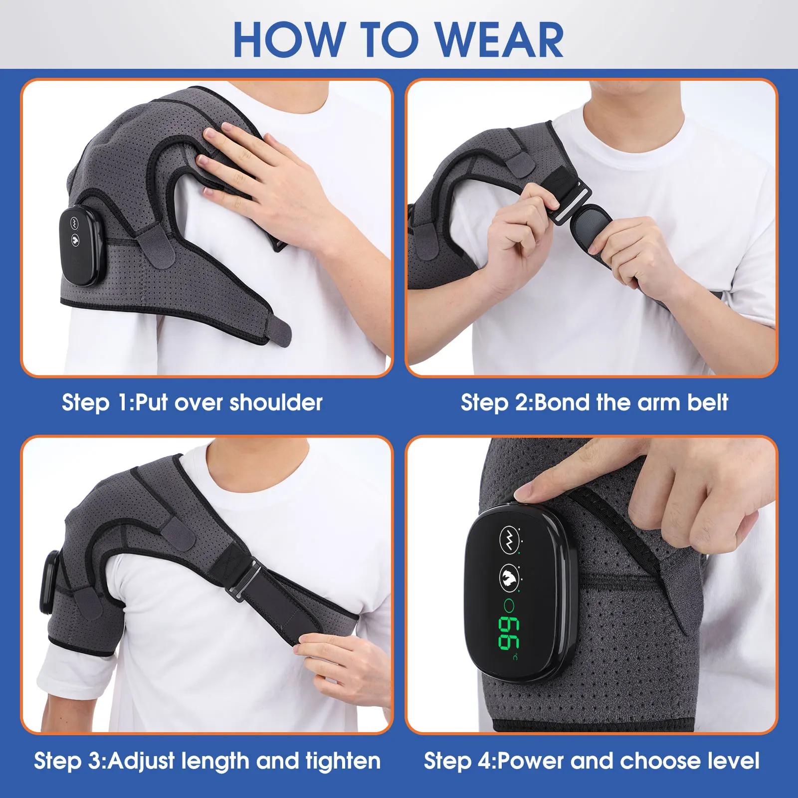 How to wear shoulder massager