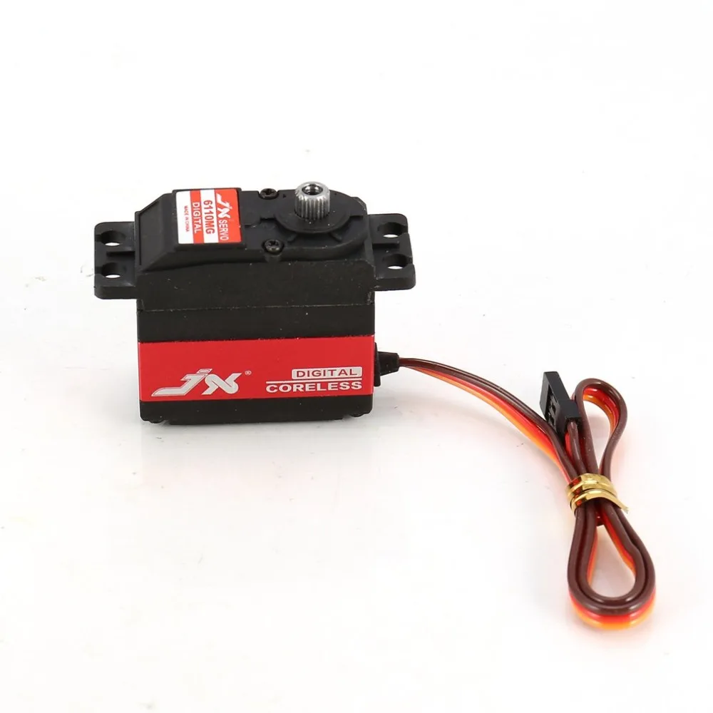 

Jx Rc Servo Pdi-6110Mg 10 кг 0.083Sec цифрового металлического подшипника Шестерни тигельные Стандартный сервопривод для Rc 1/8,1/10 пульт ДУ для дистанционно управляемой машины лодки робот самолет Запчасти