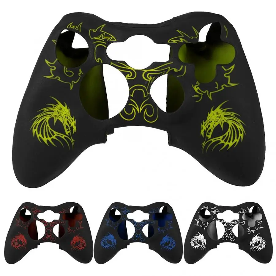 Нескользящий с полной защитой силиконовый чехол для xbox 360 игрового контроллера с ручкой