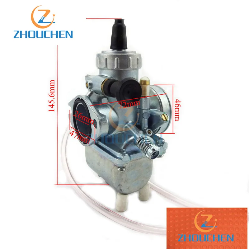 Molkt 26mm Carburetor Carb+45mm Air Filter+26mm Manifold Intake Pipe+Gasket For 125cc 140cc 150cc Lifan YX SSR Pit Dirt Bike