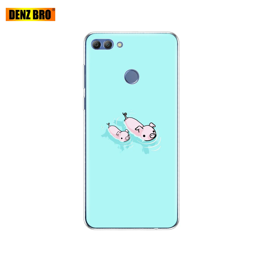 61945 Чехол для huawei P smart Enjoy 7 S, мягкий силиконовый чехол для телефона из ТПУ с полной защитой, прозрачный чехол-бампер - Цвет: 61945