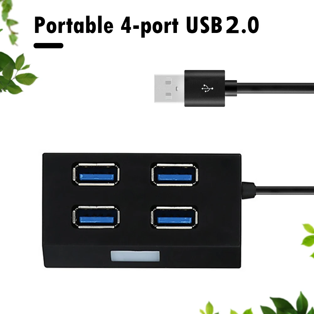 Divisor de concentrador Mini USB 3,0 de 4 puertos, fabricación elaborada, adaptador resistente prolongado, convertidor externo para ordenador portátil y Escritorio