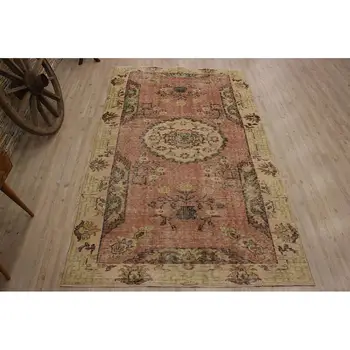 

Special Floral Design Handmade Rug, Vintage Area Rug Small Size Rug, 2310