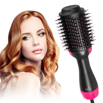 

Professional Hair Dryer Brush Hair Straightener Hot Air Brush Curler Comb One-Step Hair Dryer Styling Brush Hair Volumizer Tools