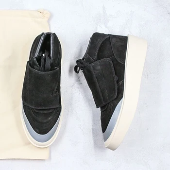 

Men's skateboarding shoes Skate Mid Suede Sneaker Black Beige 3M White leisure sports shoes+male Genuine Brand zapatillas hombre