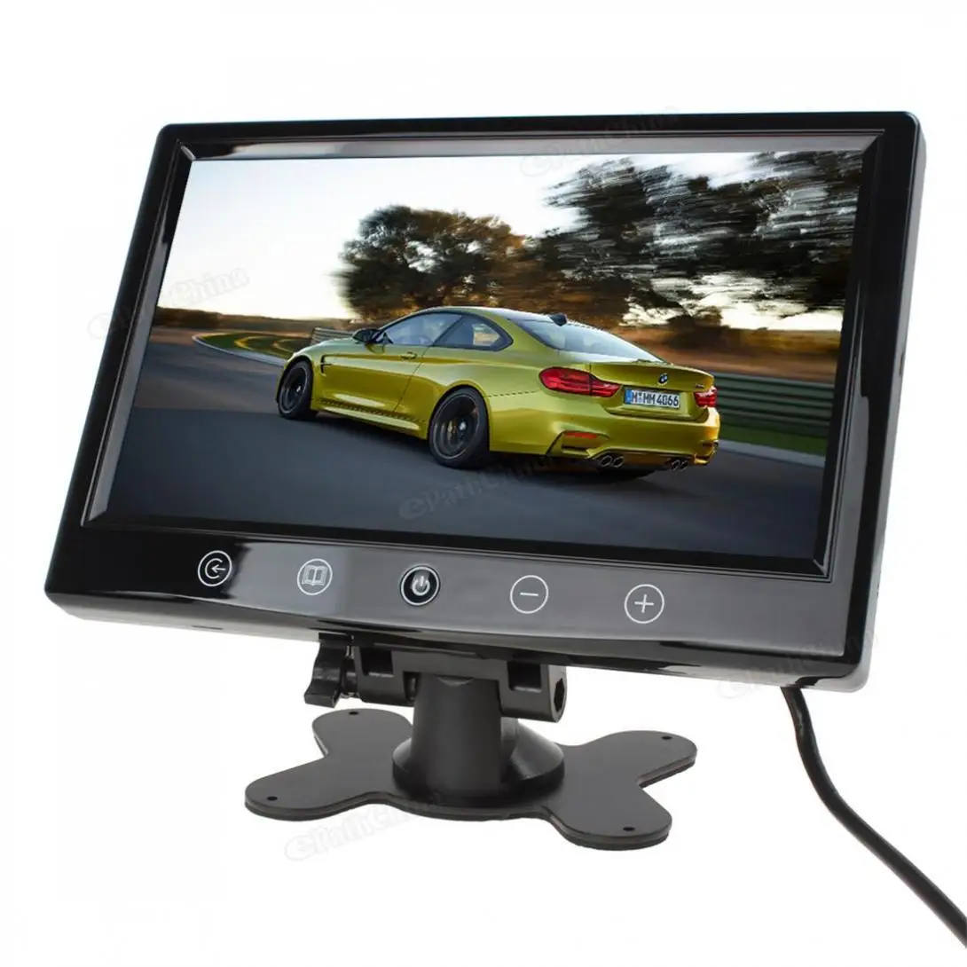 9 дюймов пульт дистанционного управления монитор заднего вида TFT lcd цветной экран 2 видео вход заднего вида монитор заднего вида