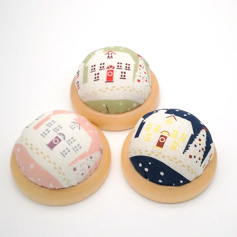 

Cute Printed DIY Needlework Pin Cushion Holder Sewing Kit Handmade Sewing Pincushions Home Sew-On Accessories Supplies