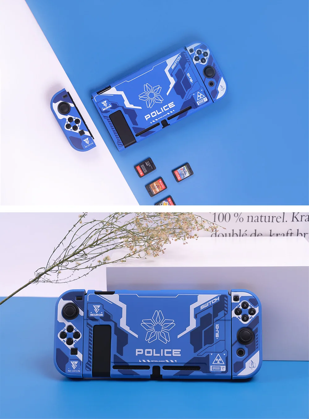 iBen Protective PC Case Housing Shells For Switch Shell Case Joy Con Shell Nintend Switch Replacement  (7)