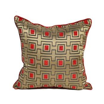 

DUNXDECO Cushion Cover Decorative Pillow Case Modern Artistic Chinese Simple Geometric Jacquard Sofa Chair Bedding Coussin