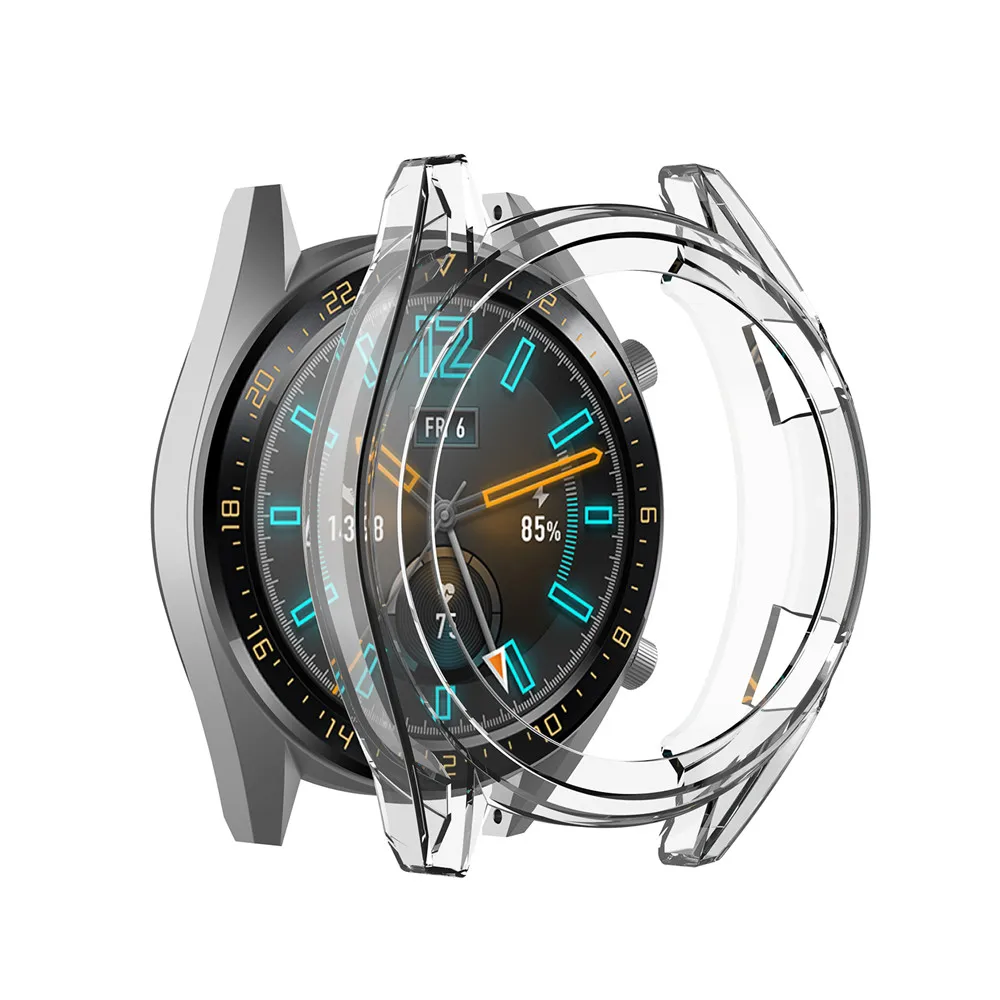 TPU Transparent Protective Case for Huawei Watch GT - Sport Active Classic Shell Frame Cover