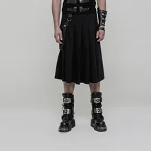 Панк рейв Мужская Панк половина юбка стерео сумка Съемная Красивая панк Рок вечерние Клубные сценические юбки