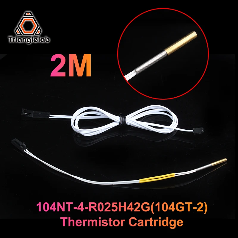 hp printer printhead TriangleLab 1M & 2M 104GT-2 104NT-4-R025H42G Thermistor Cartridge 280℃ for  V6 volcano dragonfly HOTEND dragon HOTEND blv DDE 3d printer stepper motor 3D Printer Parts & Accessories