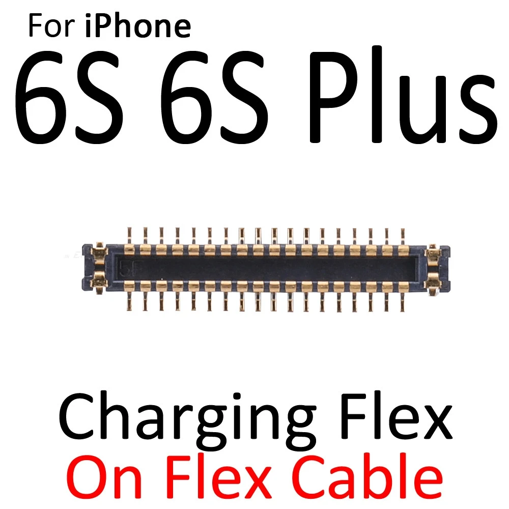 2 шт./лот зарядный док-порт разъем FPC для iPhone 6S 7 8 Plus X XS Max XR логика на материнской плате - Цвет: On Flex 6S 6S Plus
