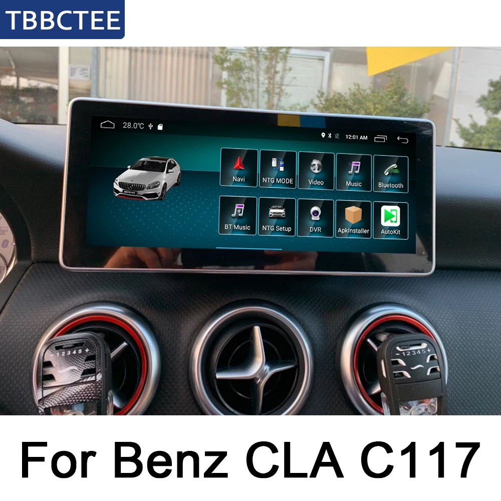 Для Mercedes Benz cla Class C117~ NTG 10,2" Android мультимедиа сенсорного экрана плеер стерео дисплей навигация gps