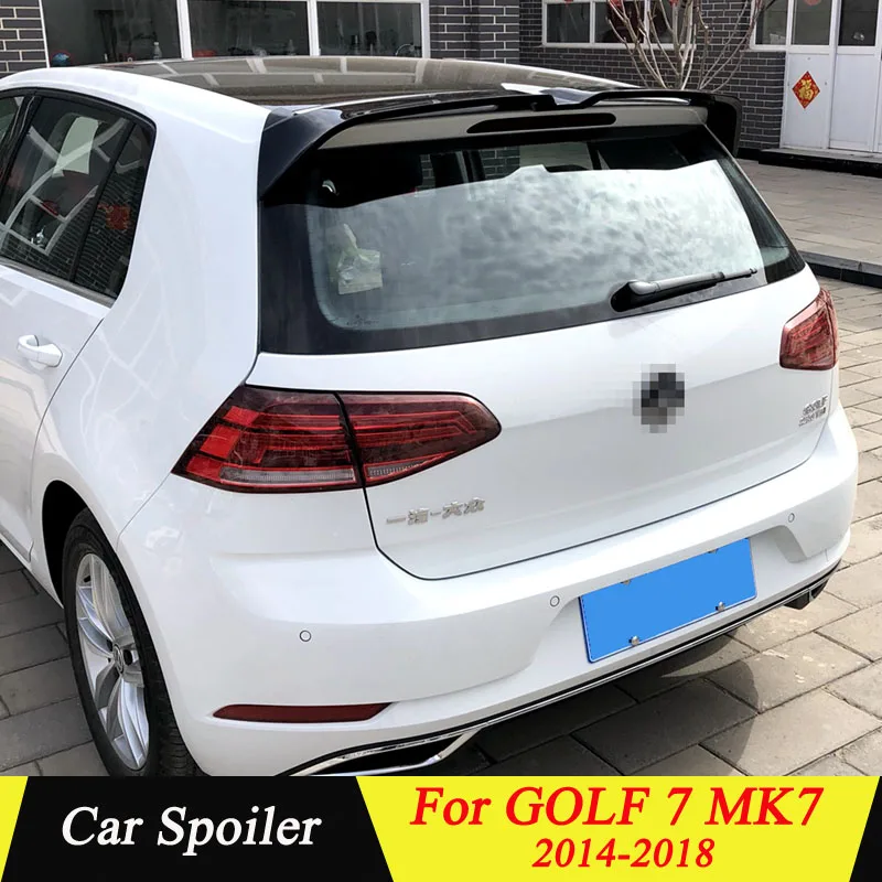 Для Volkswagen GOLF MK7- задний спойлер на крыше Высокое качество ABS Материал грунтовка цвет украшение в виде хвостового крыла для GOLF 7