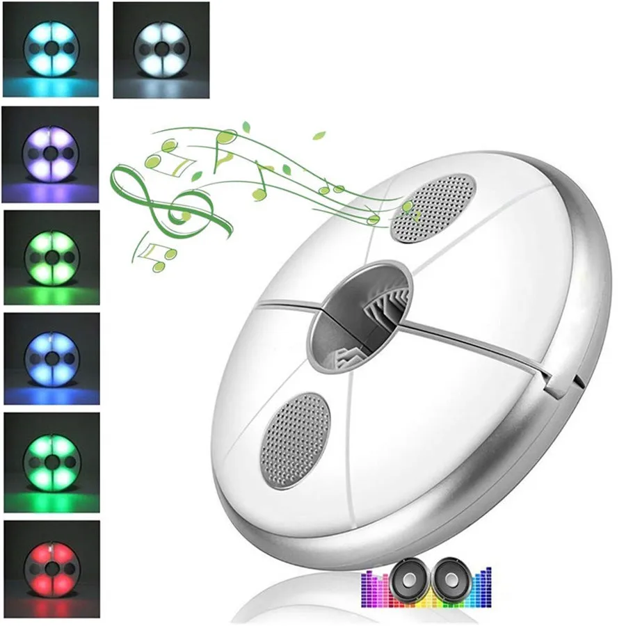 

LEDGLE Wireless Music Umbrella Lights USB Rechargeable Emergency Tent Light Colorful Led Outdoor Camping BBQ Lamp with Speaker