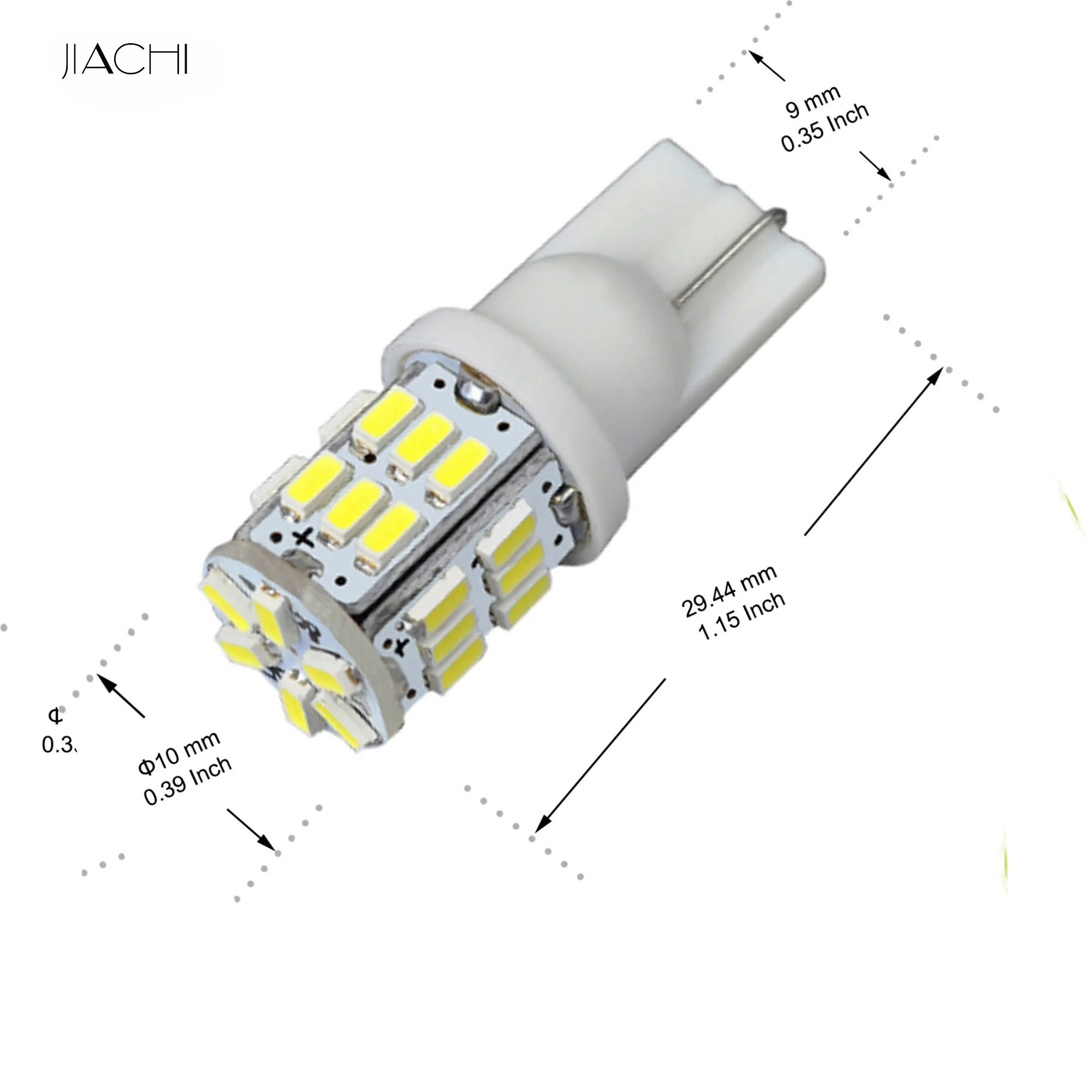 JIACHI, 100 шт./лот,, T10 W5W 194 168, габаритные огни, указатели поворота, подсветка номерного знака, стоп-сигналы для чтения, белые