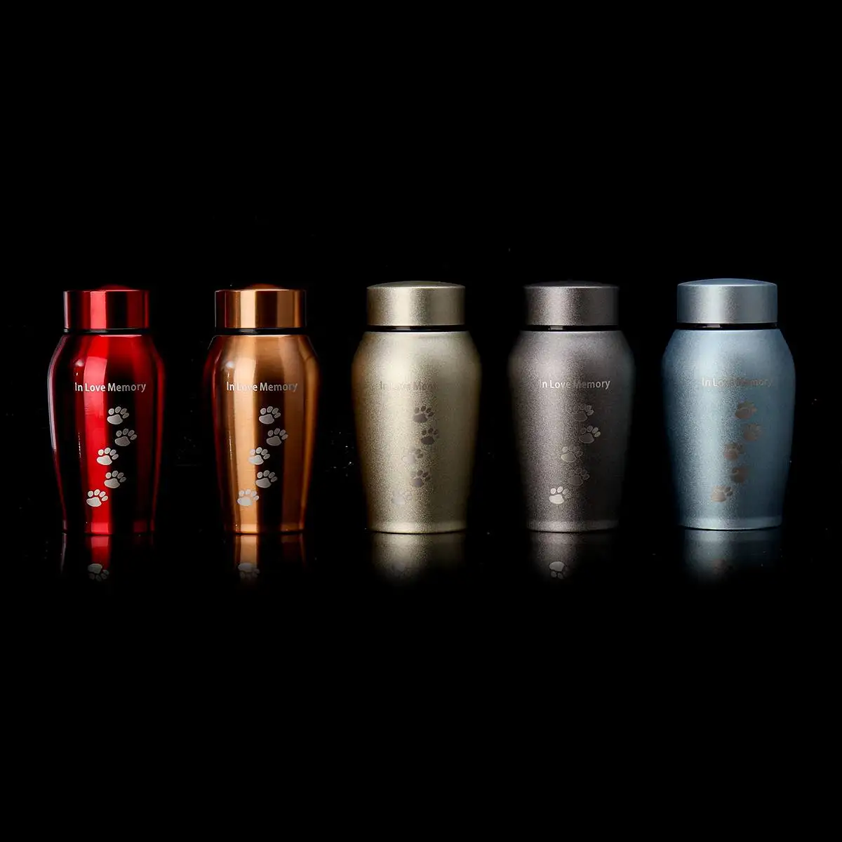 Urnas de acero inoxidable de 250ML para cremación de mascotas, urna de recuerdo para cenizas de perros, gatos y ratones
