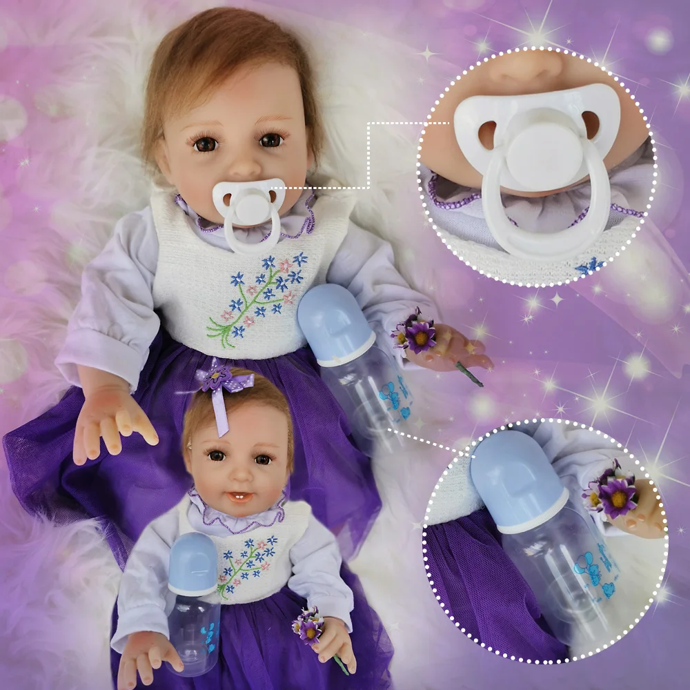 OtardDolls Bebe Reborn 22 дюймов 50 см мягкий силиконовый винил Reborn Baby Doll игрушки Реалистичные для девочек для малышей на день рождения Рождественский подарок игрушка