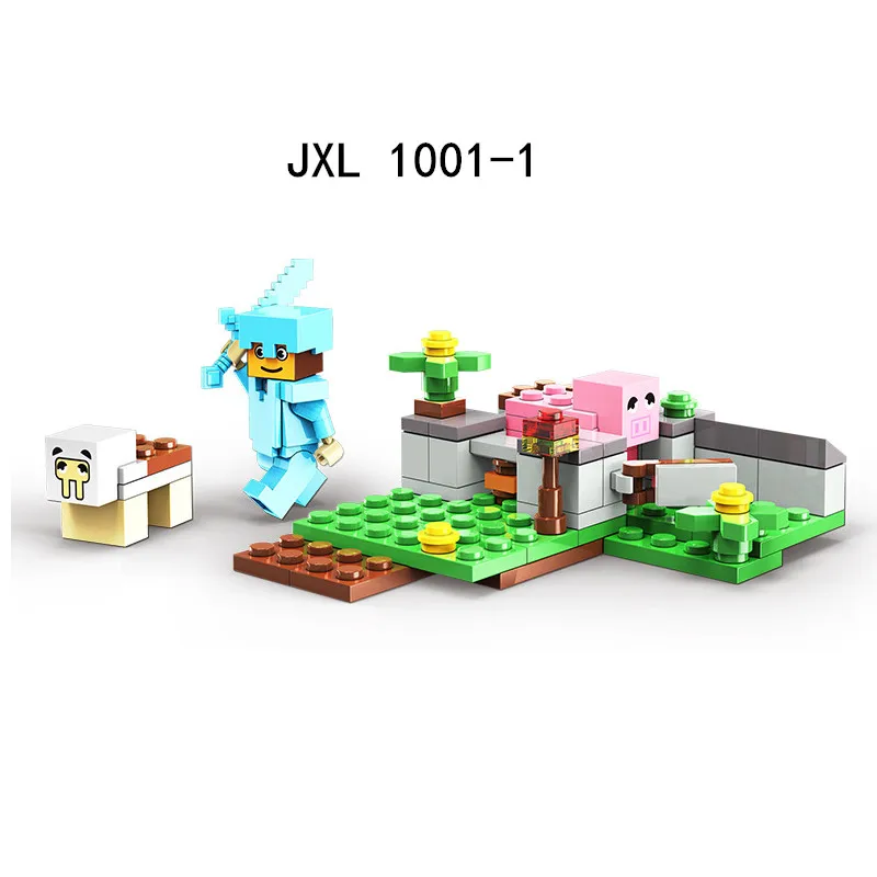 90 Pcs War Horse City Building blocks Compatible My World Minecraftinglys Organ cave building small particle assembly child gift 90 Pcs War Horse City Building blocks Compatible My World Minecraftinglys Organ cave building small particle assembly child gift