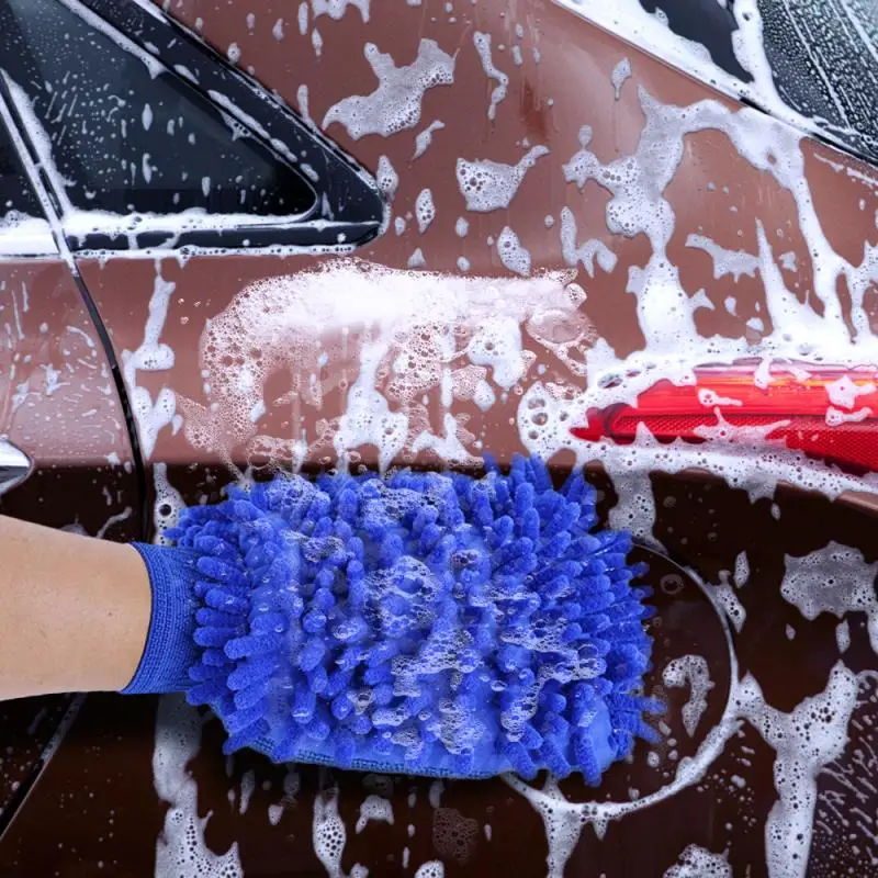 Guantes de microfibra para lavado de coche, guante de microfibra para cocina, herramienta de lavado antiarañazos para el hogar