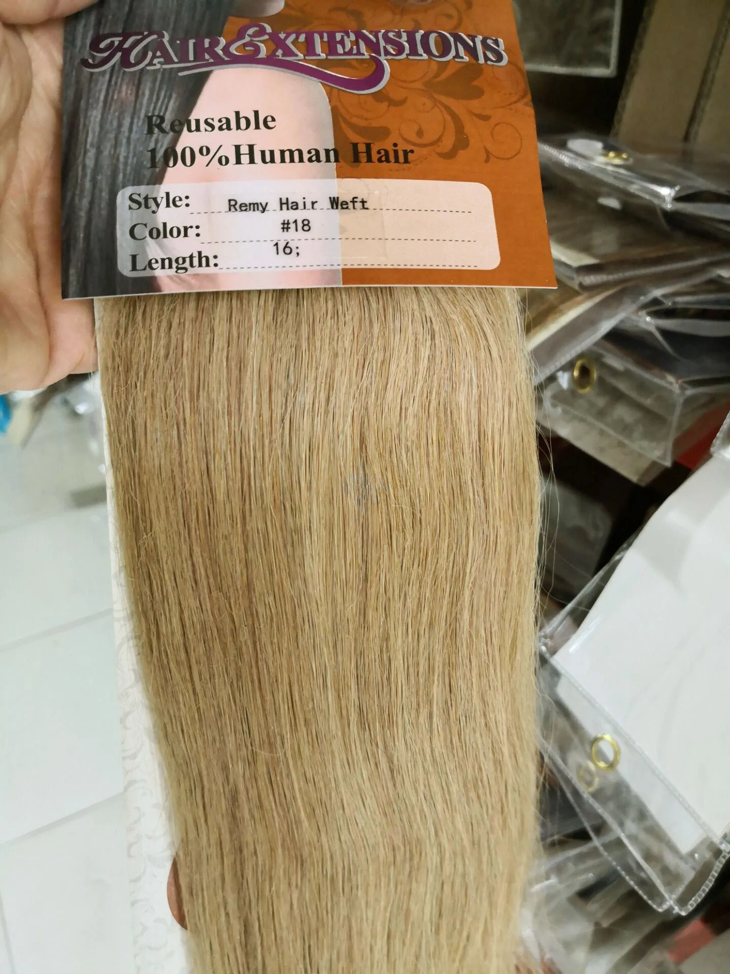 ZZHAIR 220 г 30 дюймов искусственные волосы одинаковой направленности волос один кусок набор 5 зажимов в человеческие волосы для наращивания 1 шт Натуральные Прямые - Цвет: #18