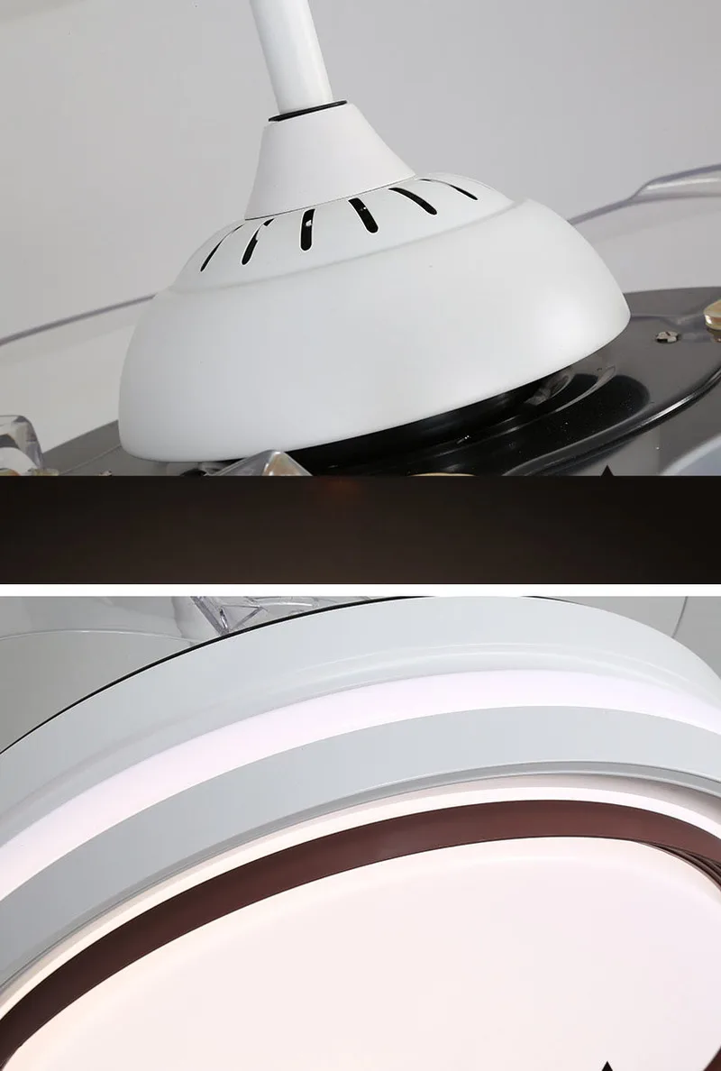 LED Ceiling Fan Light Living Room LED Restaurant Modern Minimalist ceiling fan Remote Control Home Ceiling Fan with Lights