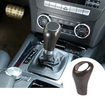 

Oak Grain ABS Gear Shift Head Trim Sticker for Mercedes Benz C W204 E W212 GLK X204 CLS W218 A G Class 2007-2013 Model Accessory