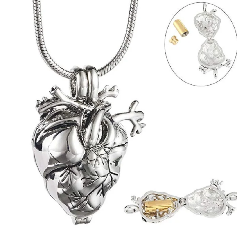 Cremation-Locket-Necklace-Hold-Gold-Tube-Memorial-Urn-Jewelry-For-Ashes-Personalized-Stainless-Steel-Anatomical-Heart.
