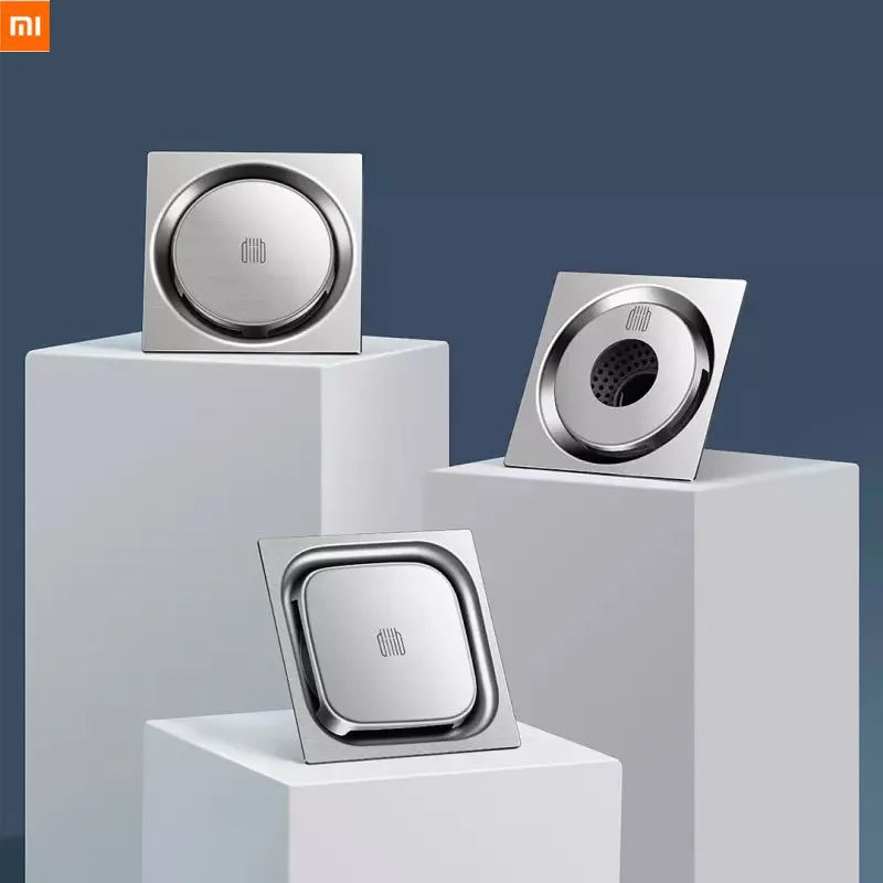 

Xiaomi Dabai Shower Floor Drain Bathroom Square Stainless Steel Floor Drain Cover Round Floor Drainer Filter Kitchen Room