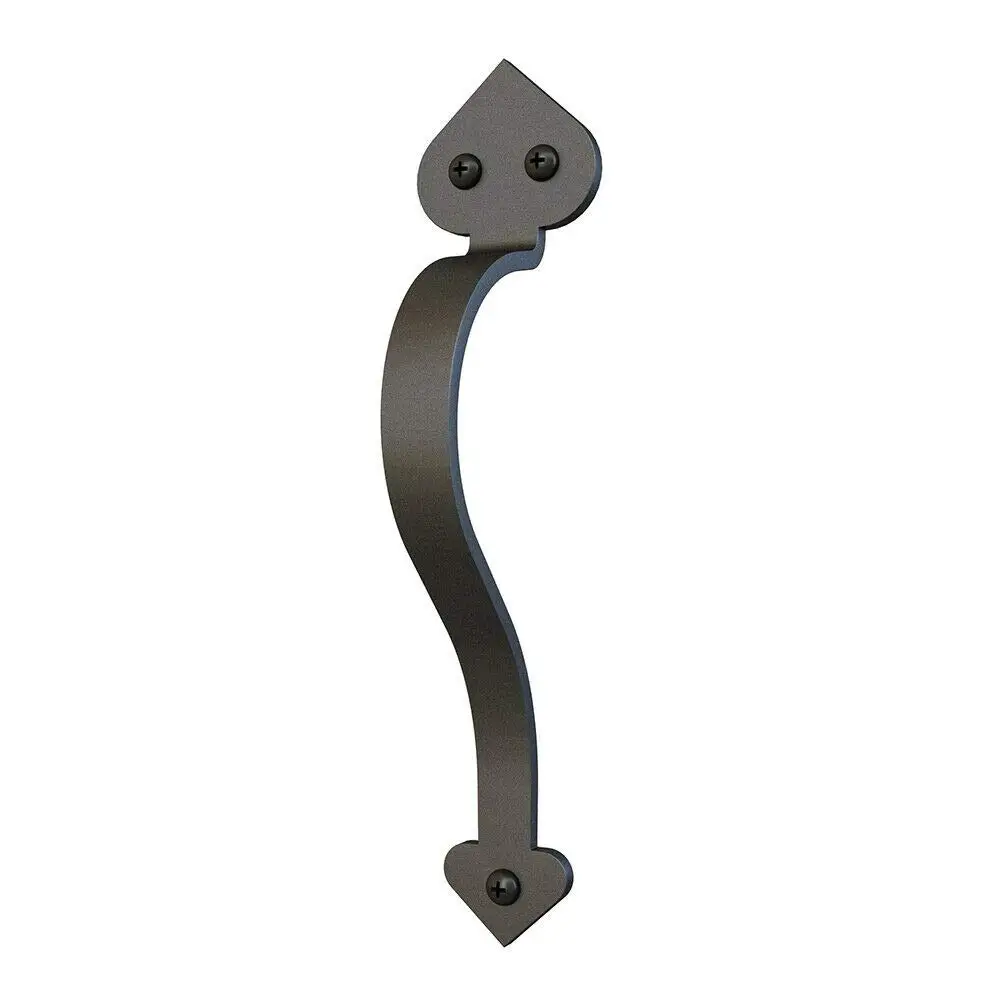 

9-1/8in Matte Black Side Mount Pull Handle for Sliding Barn Door European Style