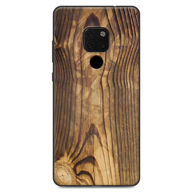 Для huawei mate 20 деревянный каменный узорчатый чехол для телефона mate 20 Мягкая силиконовая задняя крышка для huawei mate 20 водонепроницаемые чехлы