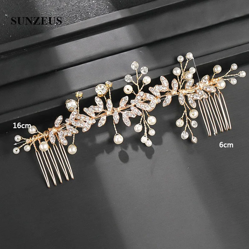 

Headwear with Comb Pearl Beaded Wedding Hair Accessories Women Formal Hair Jewelry haaraccessoires voor vrouwen HD03