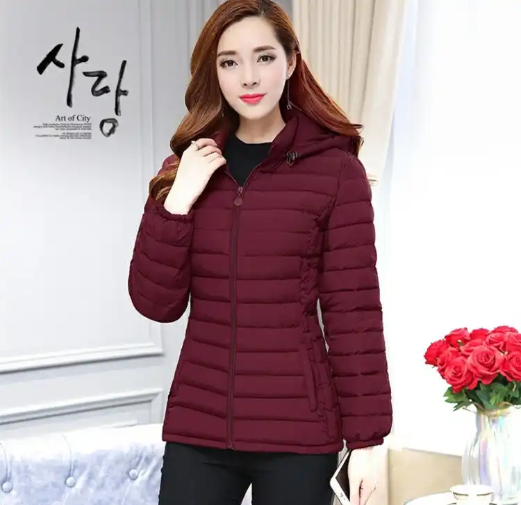 slim fit parka womens