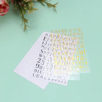 

8pcs Delicate Nail Art Stickers Letter Pattern Delicate DIY Stickers Manicure Decals Nail Accessory for Girls Ladies Women