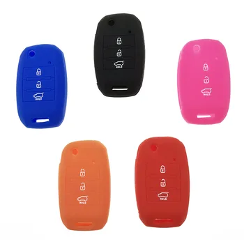 

Silicone Car Key Fob Cover Case Flip Folding Remote Protect Skin Set Cap for KIA Rio Sportage Ceed Sorento Cerato K2 K3 K4 K5