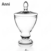 Creativity Clear Glass Bottle European Modern Transparent Crystal Candy Snacks Storage Jar with Lid Wedding Decoration Ornaments 4