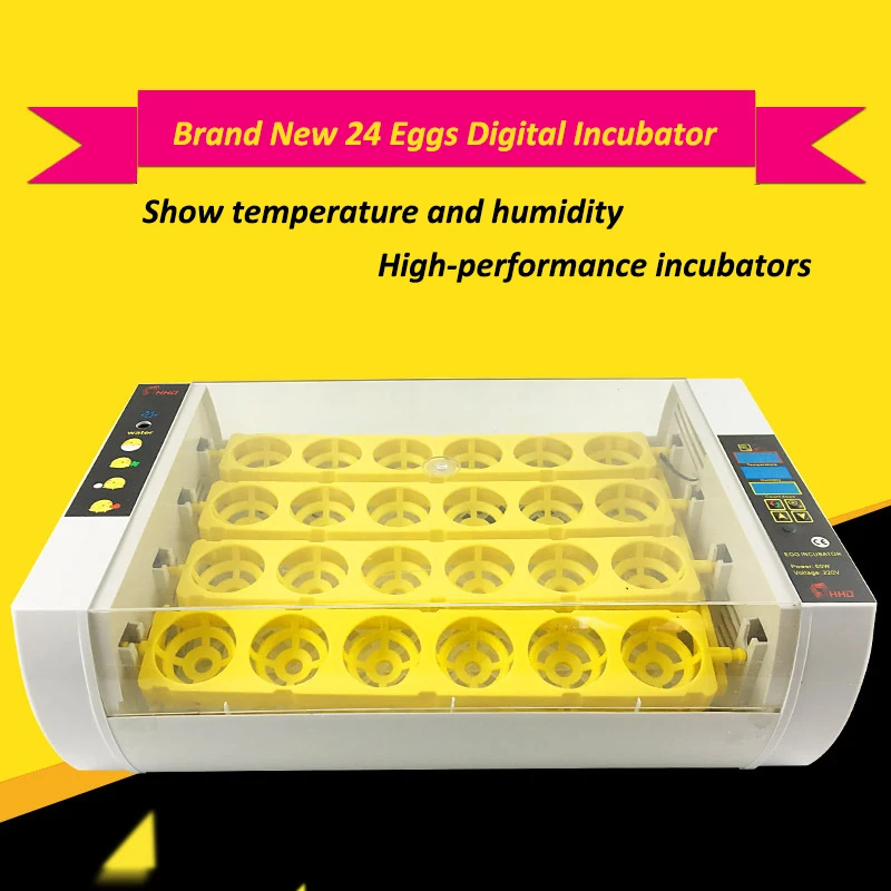24 Automatic Egg Incubator Digital Clear Egg Turning Temperature Control Farm Hatchery Machine Chicken Egg Hatcher Brooder (6)