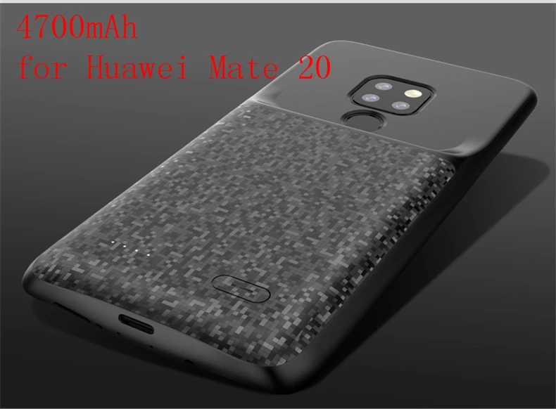 Для huawei mate 20 зарядное устройство чехол mate 20 Lite силиконовый ультра тонкий ударопрочный Powerbank для huawei mate 20 Pro Чехол для батареи - Цвет: Mate 20 Black