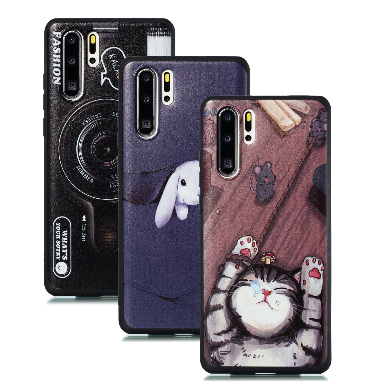 

Cute Cartoon Silicon Soft TPU Case For Huawei P30 P20 Pro Lite Coque For Huawei P Smart Z 2019 P8 Lite 2017 Fashion Painted Case