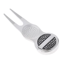 Прочный инструмент для гольфа из цинкового сплава зеленая вилка с шаровой маркой подарок для клуба