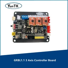 Carte de contrôle GRBL1.1 3 axes, contrôleur CNC3018, prise en charge de l'interrupteur de fin de course XYZ hors ligne pour routeur CNC, Machine à graver