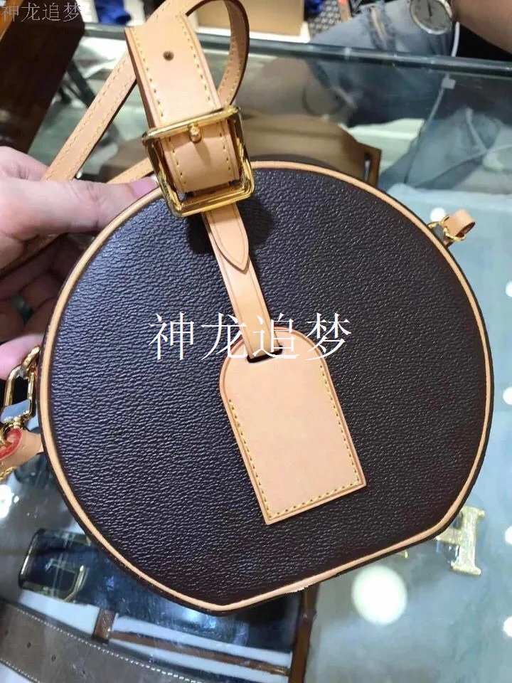 

High quality luxury portable circular ladies bag leather fashion women's hand messenger bag free shipping