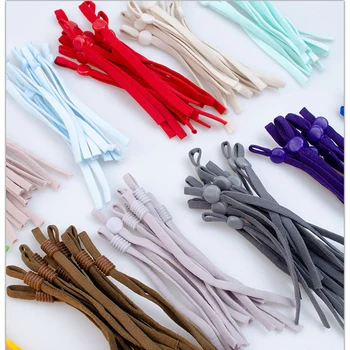 

100Pcs Elastic Band Cord with Adjustable Buckle Stretchy Earloop String Cords DIY Earmuff Strap String Rope for Sewing