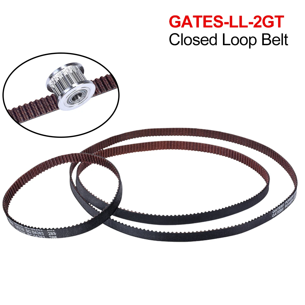 Высокое качество GATES-LL-2GT ремень синхронизации с замкнутым контуром GT2 синхронный ремень 6 мм износостойкий 3D-принтер части для Ender3 cr10 Anet