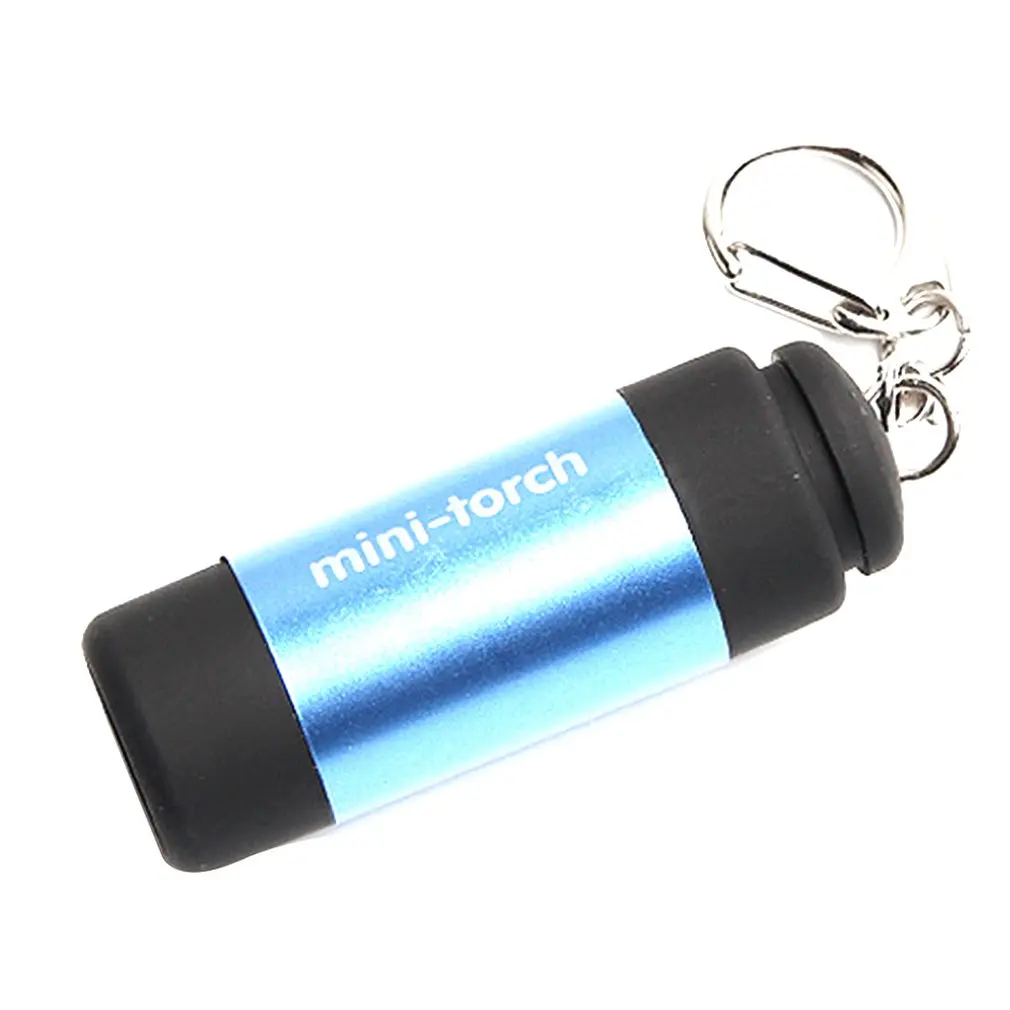 

Mini LED Flashlight USB Rechargeable Super Bright Torch Light Lightweight Waterproof Flashlight with Key Ring Drop Shipping Sale