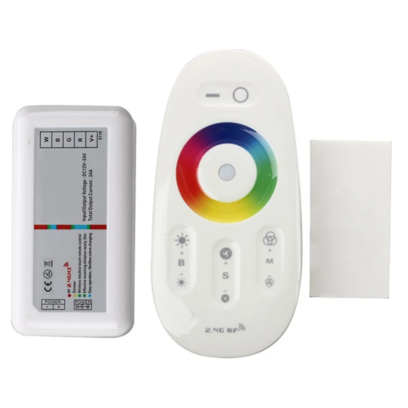 

Top-LED Controller with Touch-Radio DC12-24V 2.4G Remote Control for RGBW Strip Wireless Control NEW