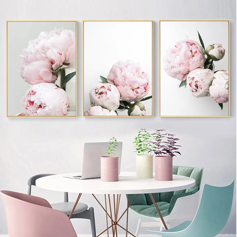 Tableau rose pastel, Feeby