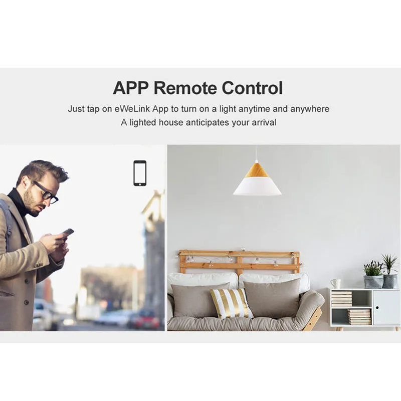 Sonoff T2 ЕС умный Wifi настенный сенсорный светильник-переключатель 1 комплект 2 банды WiFi/433 RF/APP пульт дистанционного управления Умный дом работа с Alexa